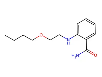 2-((2-丁氧乙基)氨基)苯甲酰胺 structure