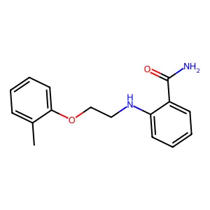 Benzamide, 2-((2-(2-methylphenoxy)ethyl)amino)- structure