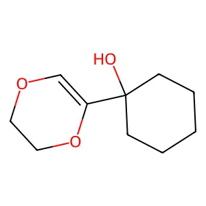 Cyclohexanol, 1-(5,6-dihydro-1,4-dioxin-2-yl)- structure