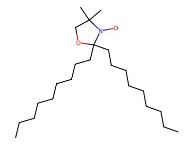 3-Hydroxy-4,4-dimethyl-2,2-di(nonyl)-1,3-oxazolidine structure