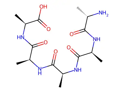Ala-Ala-Ala-Ala-Ala structure