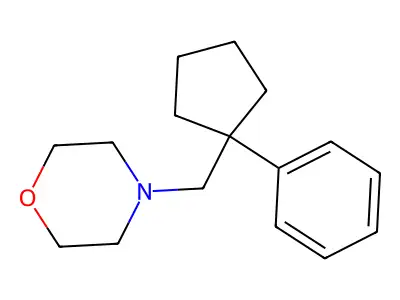 Morpholine, 4-((1-phenylcyclopentyl)methyl)- structure