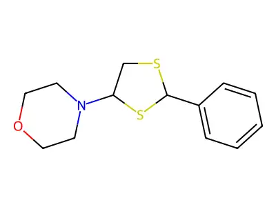4-(2-Phenyl-1,3-dithiolan-4-yl)morpholine structure
