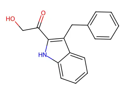 羟甲基-3-苄基-2-吲哚基甲酮 structure