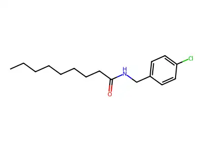 N-(对氯苄基)壬酰胺 structure