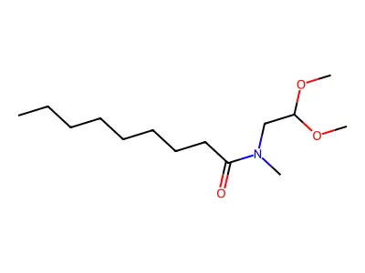N-(2,2-二甲氧乙基)-N-甲基壬酰胺 structure