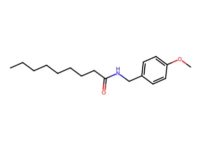 N-(对甲氧基苄基)壬酰胺 structure