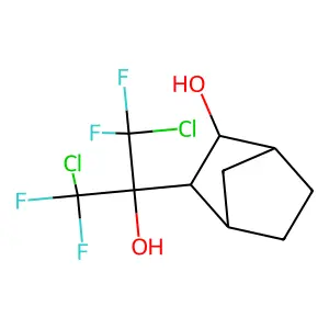 2-Norbornanol, 3-(1,3-dichloro-2-hydroxy-1,1,3,3-tetrafluoro-2-propyl)- structure