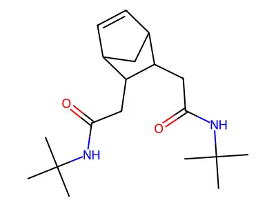 5-Norbornene-2,3-diacetamide, N,N'-di-tert-butyl- structure