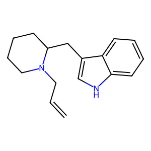 Indole, 3-(1-allyl-2-piperidylmethyl)- structure