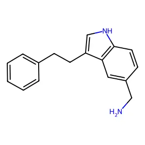 Indole, 5-aminomethyl-3-phenethyl- structure