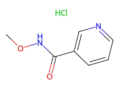 Formohydroxamic acid, O-methyl-1-(3-pyridyl)-, hydrochloride structure