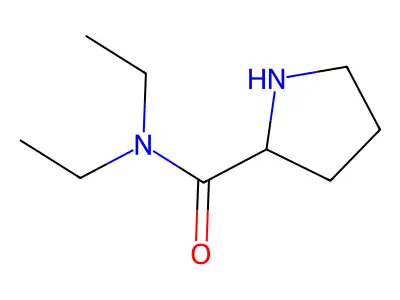 N,N-diethylpyrrolidine-2-carboxamide structure