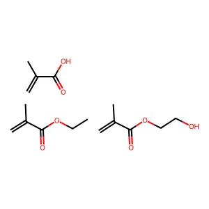 Hydroxyethyl methacrylate-methacrylic acid-ethyl methacrylate copolymer structure