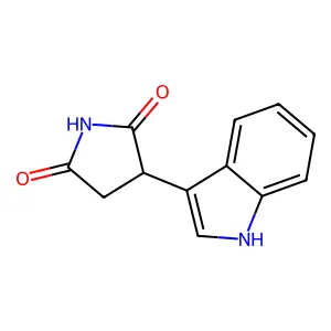 3-(1H-indol-3-yl)pyrrolidine-2,5-dione structure