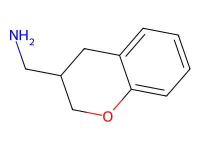 N-methyl-3,4-dihydro-2H-1-benzopyran-3-amine structure