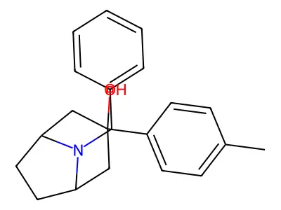 Nortropan-3-ol, 8-benzyl-3-(p-tolyl)- structure