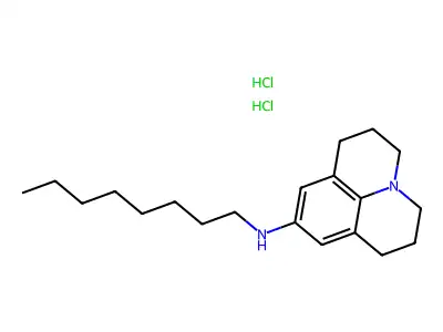 9-(Octylamino)julolidine dihydrochloride structure
