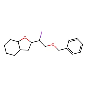2-[2-(Benzyloxy)-1-iodoethyl]octahydro-1-benzofuran structure