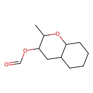 2-Methyloctahydro-2H-1-benzopyran-3-yl formate structure