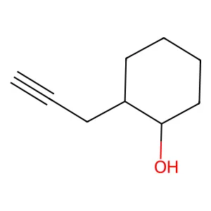 Cyclohexanol, 2-(2-propynyl)-, trans- structure