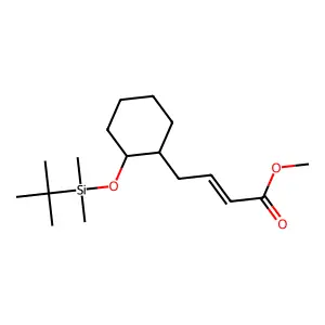 methyl 4-[(1R,2S)-2-[tert-butyl(dimethyl)silyl]oxycyclohexyl]but-2-enoate structure