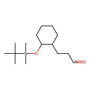 3-((1S,2R)-2-(tert-Butyl-dimethylsilyl)oxycyclohexyl)propanal structure