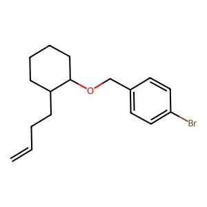 1-bromo-4-[[(1R,2S)-2-but-3-enylcyclohexyl]oxymethyl]benzene structure