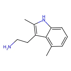 2-(2,4-dimethyl-1H-indol-3-yl)ethan-1-amine structure