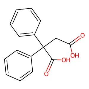 2,2-Diphenylbutanedioic acid structure