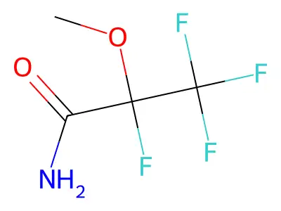 2,3,3,3-Tetrafluoro-2-methoxypropanamide structure