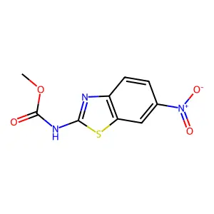 methyl N-(6-nitro-1,3-benzothiazol-2-yl)carbamate structure