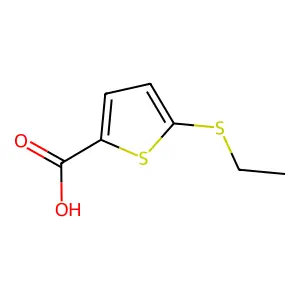 5-(Ethylthio)thiophene-2-carboxylic acid structure
