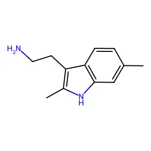 2-(2,6-二甲基-1H-吲哚-3-基)乙胺 structure