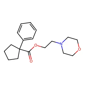 2-Morpholin-4-ylethyl 1-phenylcyclopentane-1-carboxylate structure
