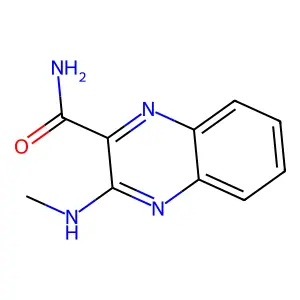 3-(甲基氨基)喹喔啉-2-甲酰胺 structure