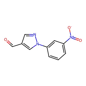 1-(3-nitrophenyl)-1H-pyrazole-4-carbaldehyde structure
