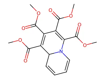 Tetramethyl 9AH-quinolizine-1,2,3,4-tetracarboxylate structure