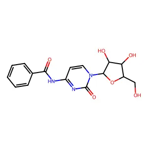 N-benzoylcytidine structure