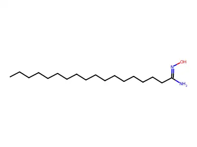 N'-hydroxyoctadecanimidamide structure