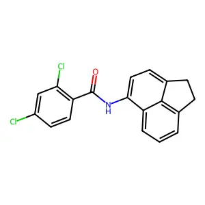 2,4-dichloro-N-(1,2-dihydroacenaphthylen-5-yl)benzamide structure