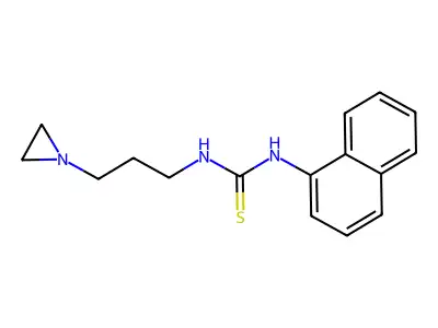 N-[3-(1-Aziridinyl)propyl]-N'-1-naphthalenylthiourea structure