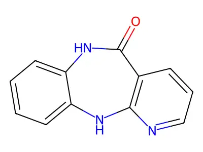 5H-Pyrido(2,3-b)(1,5)benzodiazepin-5-one, 6,11-dihydro- structure
