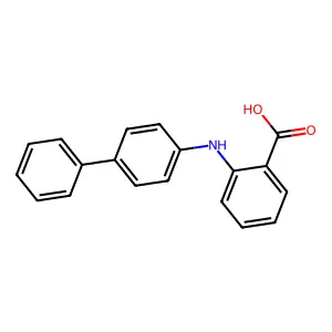 Anthranilic acid, N-(4-biphenylyl)- structure