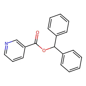 烟酸-α-苯基苄酯 structure
