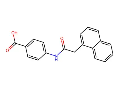 4-(2-Naphthylacetylamino)benzoic acid structure