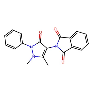2-(1,5-Dimethyl-3-oxo-2-phenyl-2,3-dihydro-1H-pyrazol-4-yl)-isoindole-1,3-dione structure