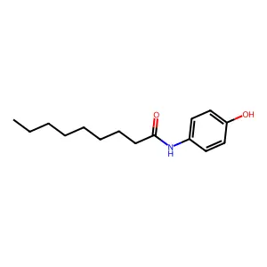 N-(4-Hydroxyphenyl)nonan-1-amide structure