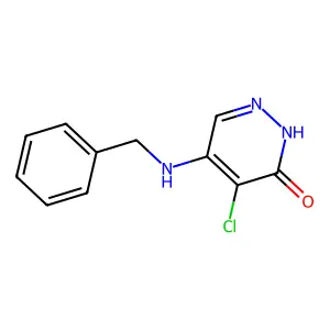5-(Benzylamino)-4-chloropyridazin-3-ol structure