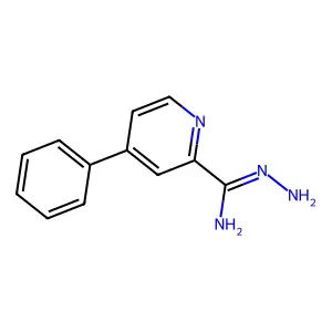 4-Phenyl-2-pyridinecarboximidic acid, hydrazide structure